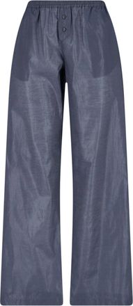 Paloma Wool Blue Textured Elastic Waist Trousers