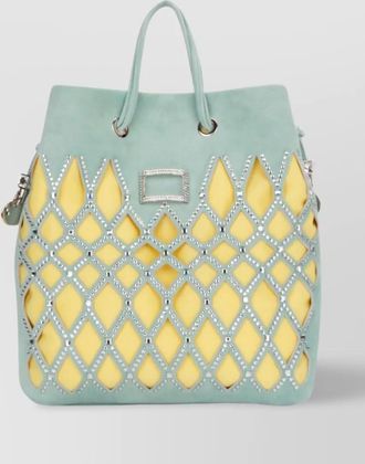 Roger Vivier colorful cut-out embellished tote