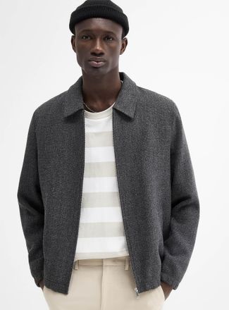 Lindbergh Mens Tweed-like knit jacket