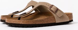 Birkenstock Unisex Gizeh Natural Oiled Leather Sandals in Tan - Size UK 5.5