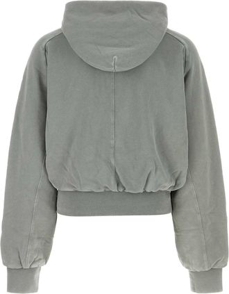 Entire studios Unisex Double Hoodie Gray Cotton Sweater