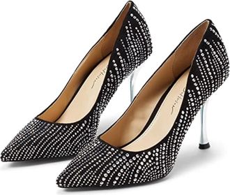 Blue by Betsey Johnson Womens Blue by Betsey Johnson Alesi Pumps Black Stiletto Heel ZAP1103