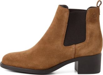 Tamaris Stivale Chelsea in Pelle - - Shoes - Donna - Marrone - 39 EU
