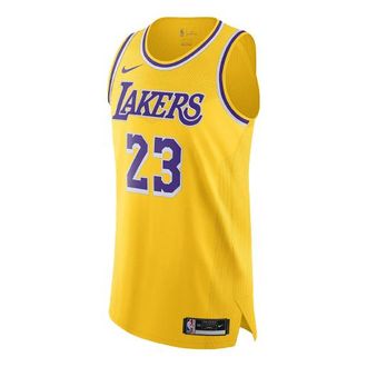 Nike x NBA Lakers LeBron James Jerseys Yellow CW3448-729