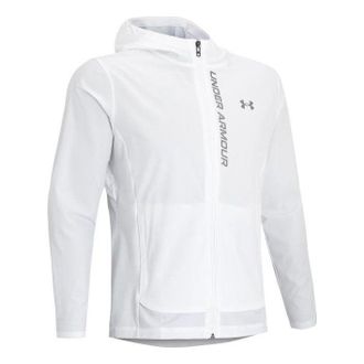 Under Armour Outrun The Storm Hooded Jacket White 1376794-100