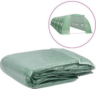 vidaXL Telo di Ricambio per Serra (32 m&sup2;) 400x800x200 cm Verde - Vidaxl