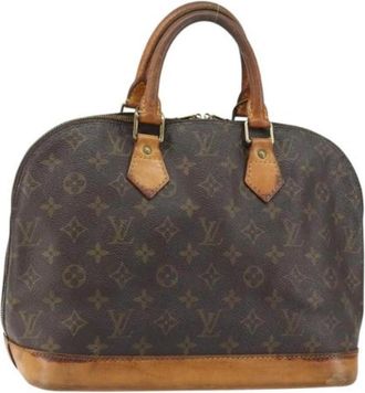 Louis Vuitton Pre-owned Canvas Handtas - Dames - Vintage Handtas - Bruin - ONE Size - Vintage