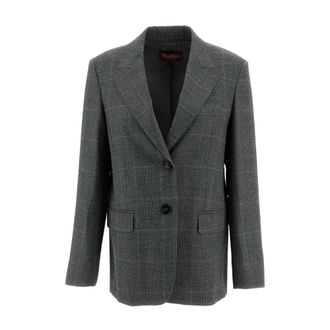 Max Mara Blazers - Dames - Jassen - Grijs - Maat: XS Wol