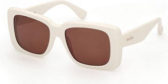 Max Mara MM0091 GLIMPSE3 21E Womens Sunglasses White Size 53