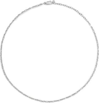 Monica Vinader Textured Link Chain Necklace in Sterling Silver at Nordstrom
