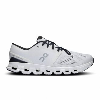 On Womens Cloud X 4 Running Shoe In Ivory/black