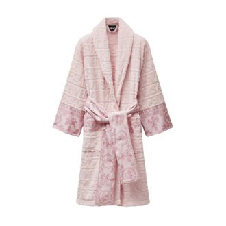 Versace I Heart Baroque Bathrobe - male - Versace - Robes - Pink - XL - Nightwear & Lounge