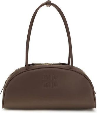 Miu Miu Beau Shoulder Bag Brown