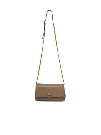 Tory Burch Tory Burch Charlie Matelass&eacute; minitasje in cementleer