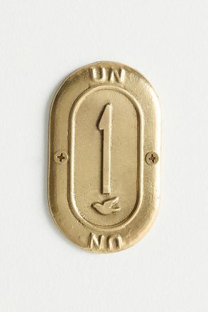 Anthropologie Claudette Brass House Numbers