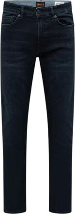 HUGO BOSS Herenjeans Delaware, donkere wassing, slim fit (Donkerblauw)