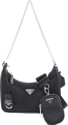 Prada Borsa a spalla Re-Edition 2005 - Nero