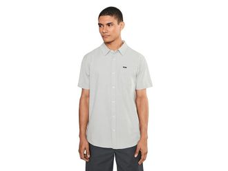 O'Neill Light Check Standard Short Sleeve Woven Shirt Mens Clothing High-Rise : 2XL, Cotton/Elastane/Polyester