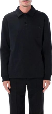 Valentino Garavani Polo Vgold - Heren - Polos - Zwart - L - Katoen - Tops