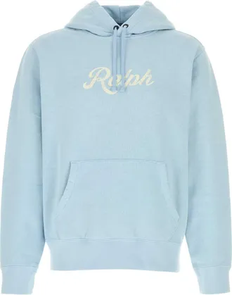 Polo Ralph Lauren Light Blue Cotton Blend Sweatshirt
