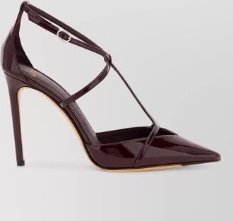 Alexandre Birman patent leather t-strap pumps