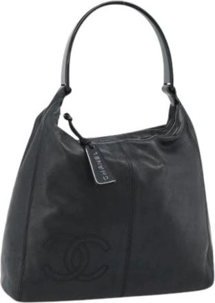 Chanel Pre-owned Shoulder Bag - Dames - Vintage Schoudertas - Zwart - ONE Size - Leer - Vintage