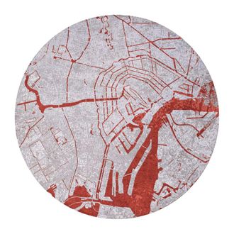 Louis De Poortere Alfombra de poli&eacute;ster blanco, 240x240 cm