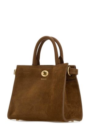 Burberry Womens Brown Suede Mini Cotswolds Handbag Hazelbrown Borse A Mano Bag