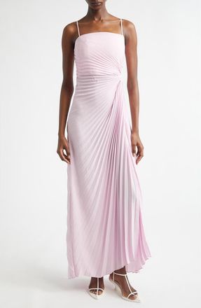 A.L.C. Layla Strapless Pleated Gown in Wisteria at Nordstrom, Size 14