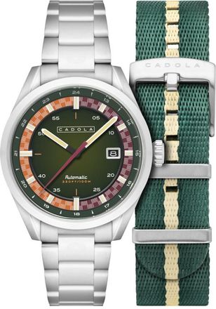Cadola Paddock Automatic Green Dial Mens Watch CD-1037-44