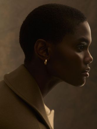 Reiss Gold Huggie Earrings