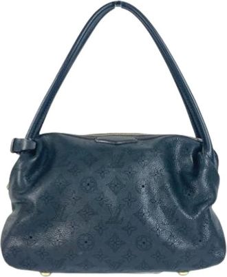 Louis Vuitton Pre-owned Shoulder Bags, female, Blue, Size: ONE SIZE Pre-owned Mahina Shoulder Bag