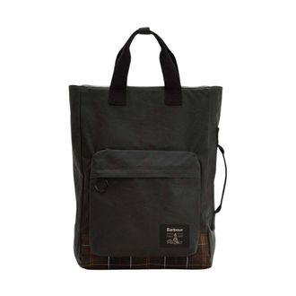 Barbour Mochila de Lona Encerada para Campo - Bags - Hombre - Gris - ONE SIZE