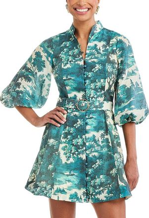 Mestiza New York Valencia Linen-Blend Mini Dress