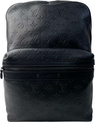 Louis Vuitton Black Leather Backpack (Pre-Owned)