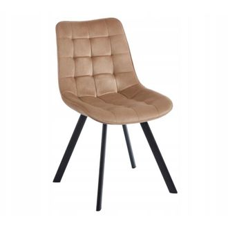 OEM Silla Moderna Tapizada En Terciopelo Capuchino Para La Sala De Estar De Furnitex