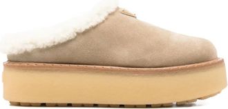 Prada suede slippers - Neutrals