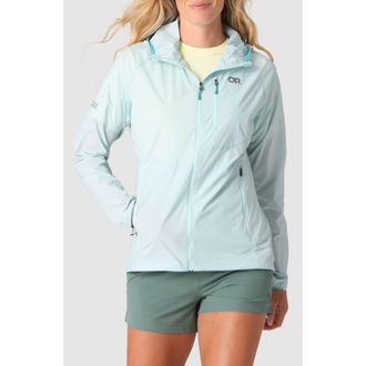 Outdoor Research Shadow Wind Zip-Up Hoodie in Skyline at Nordstrom, Size X-Small