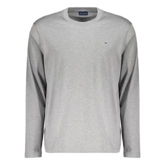 Paul & Shark Tops, Heren, Grijs, M, Katoen, Long-sleeve Sweater