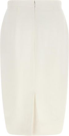 Stella McCartney Womens White Polyester Midi Skirt