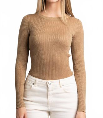 Suncoo Praveg Long Sleeve Top In Rust