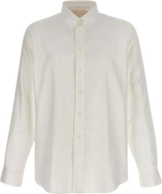 Givenchy Elegante Geel Room Overhemd - Heren - Casual Overhemden - Wit - 6XL - Katoen - Overhemden