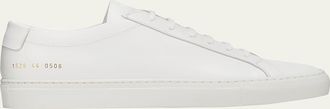 Common Projects Mens Achilles Leather Low-Top Sneakers