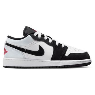 Nike Jordan Boys Air 1 Low SE - Boys Grade School Basketball Shoes White/Black/Silver Size 3.5