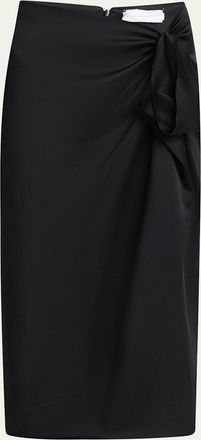 Stella McCartney Gathered Satin Skirt