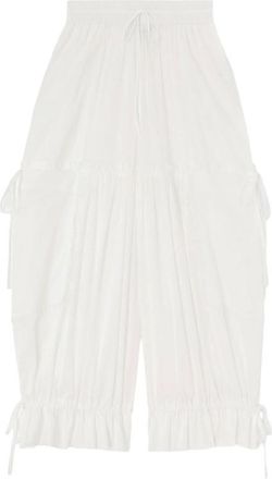 Ganni Ruffled Drawstring Trousers
