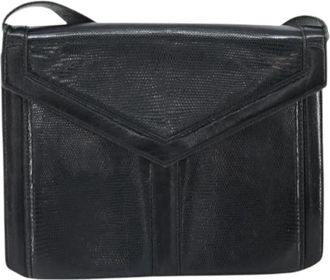 Saint Laurent Pre-owned Vintage schoudertas - Dames - Vintage Schoudertas - Zwart - ONE Size - Leer - Vintage
