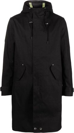 Mackintosh GRANISH cotton hooded coat - men - Cotton - 42 - Black