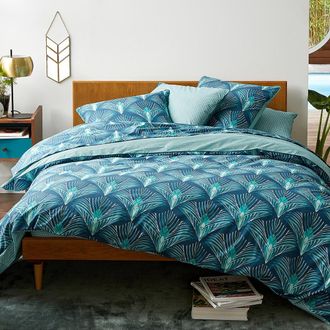 La Redoute Interieurs Dekbedovertrek in perkalkatoen, Pampelune