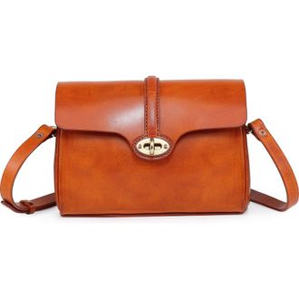 OLD TREND Laurel Genuine Leather Vintage Slim Crossbody in Caramel at Nordstrom